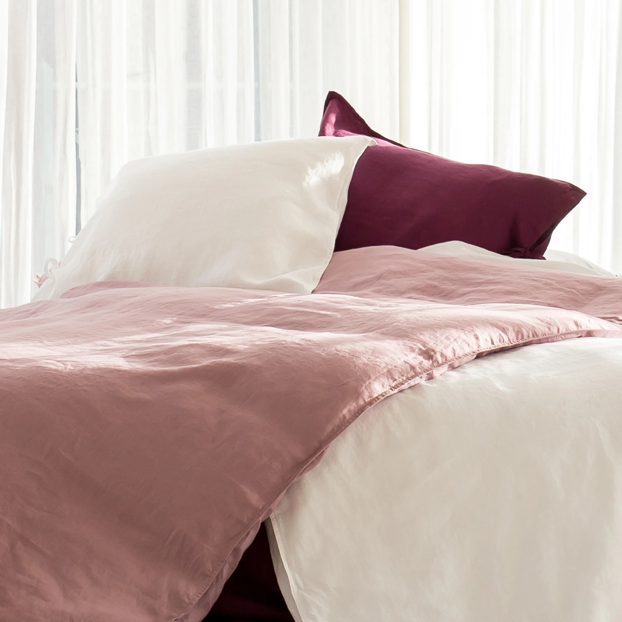 Linen duvet cover set | heather - Image 3