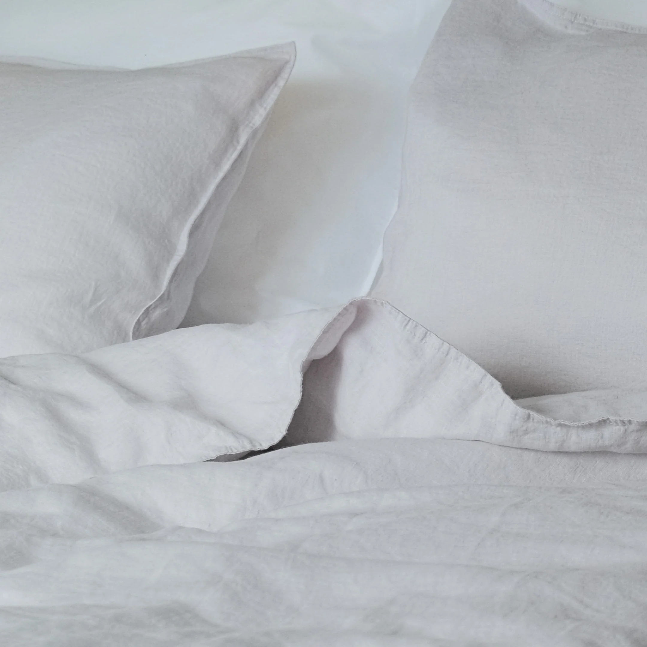 Linen duvet cover set | ice - Image 4