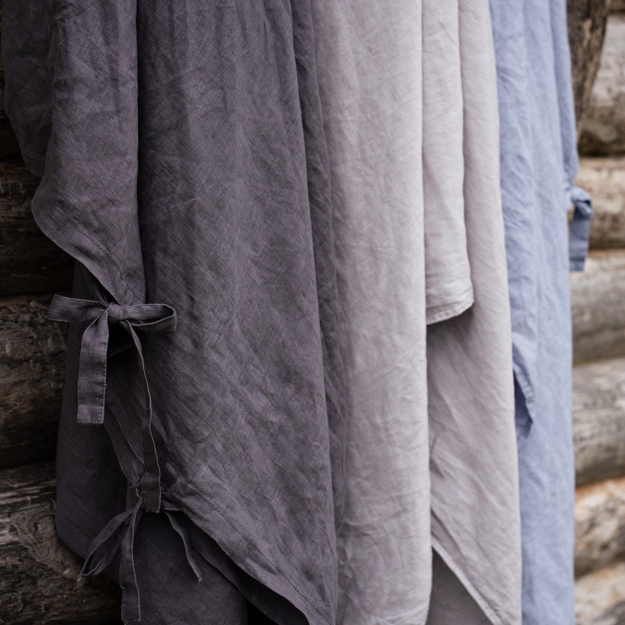Linen duvet cover set | sky blue - Image 3