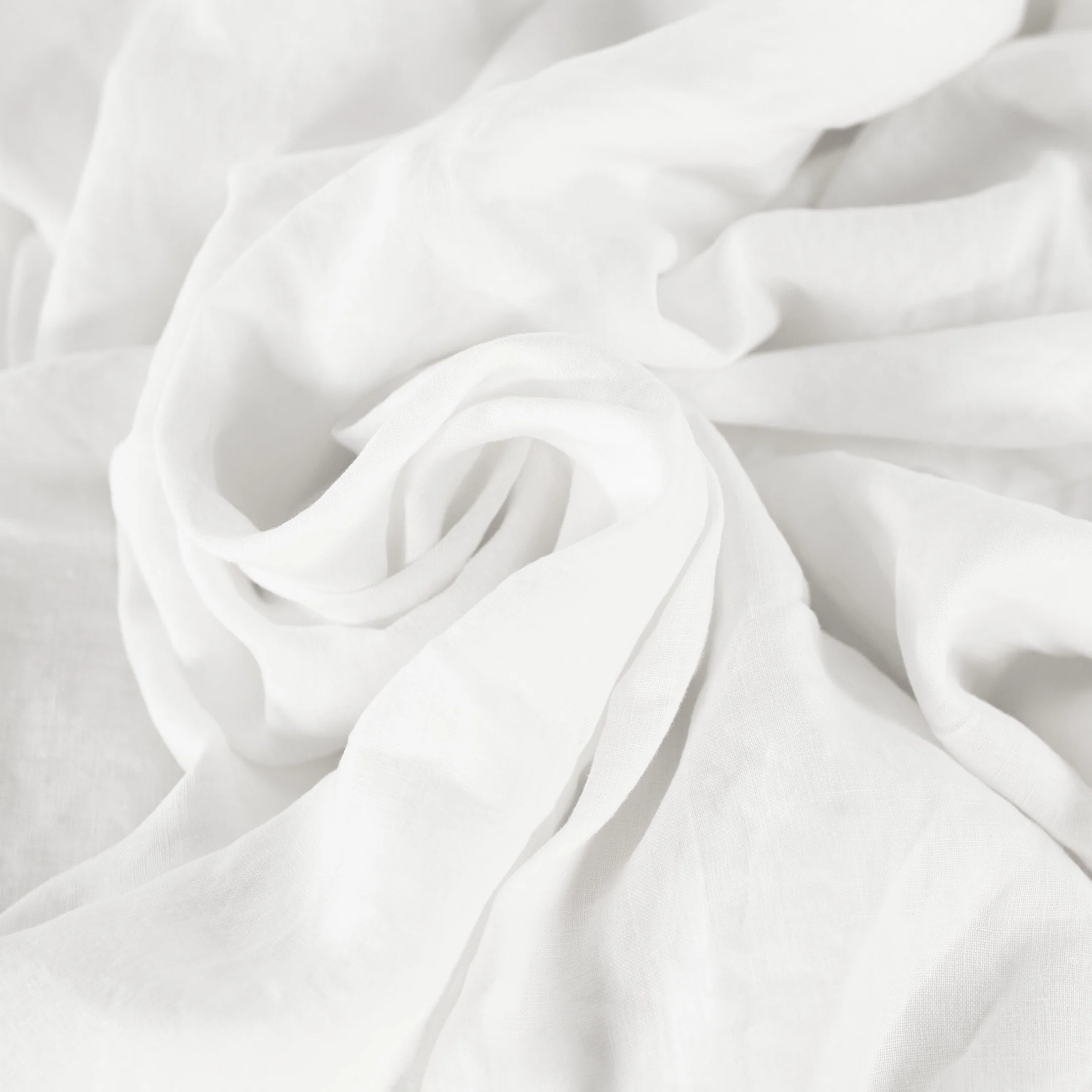 Linen flat sheet 150x270 cm | white - Image 3