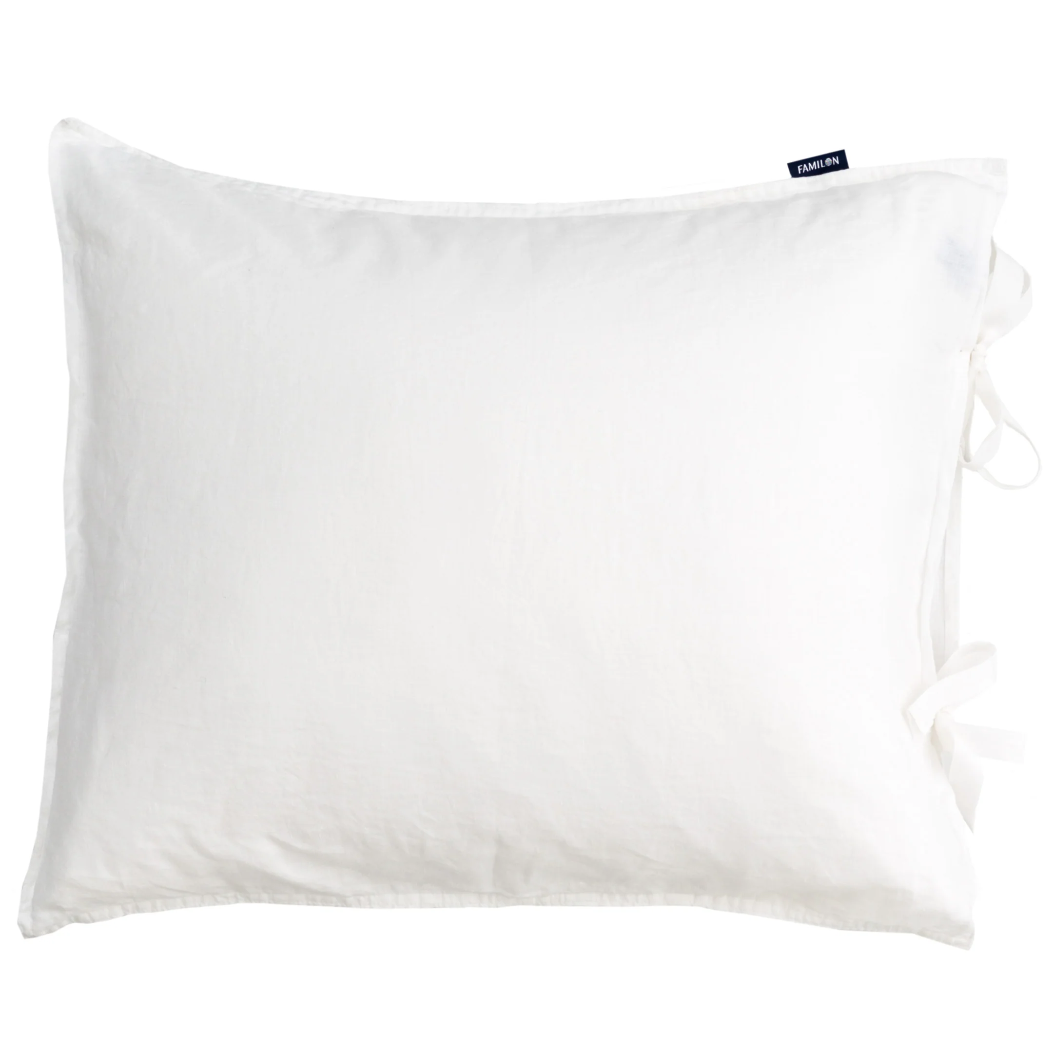 Linen large pillowcase | white