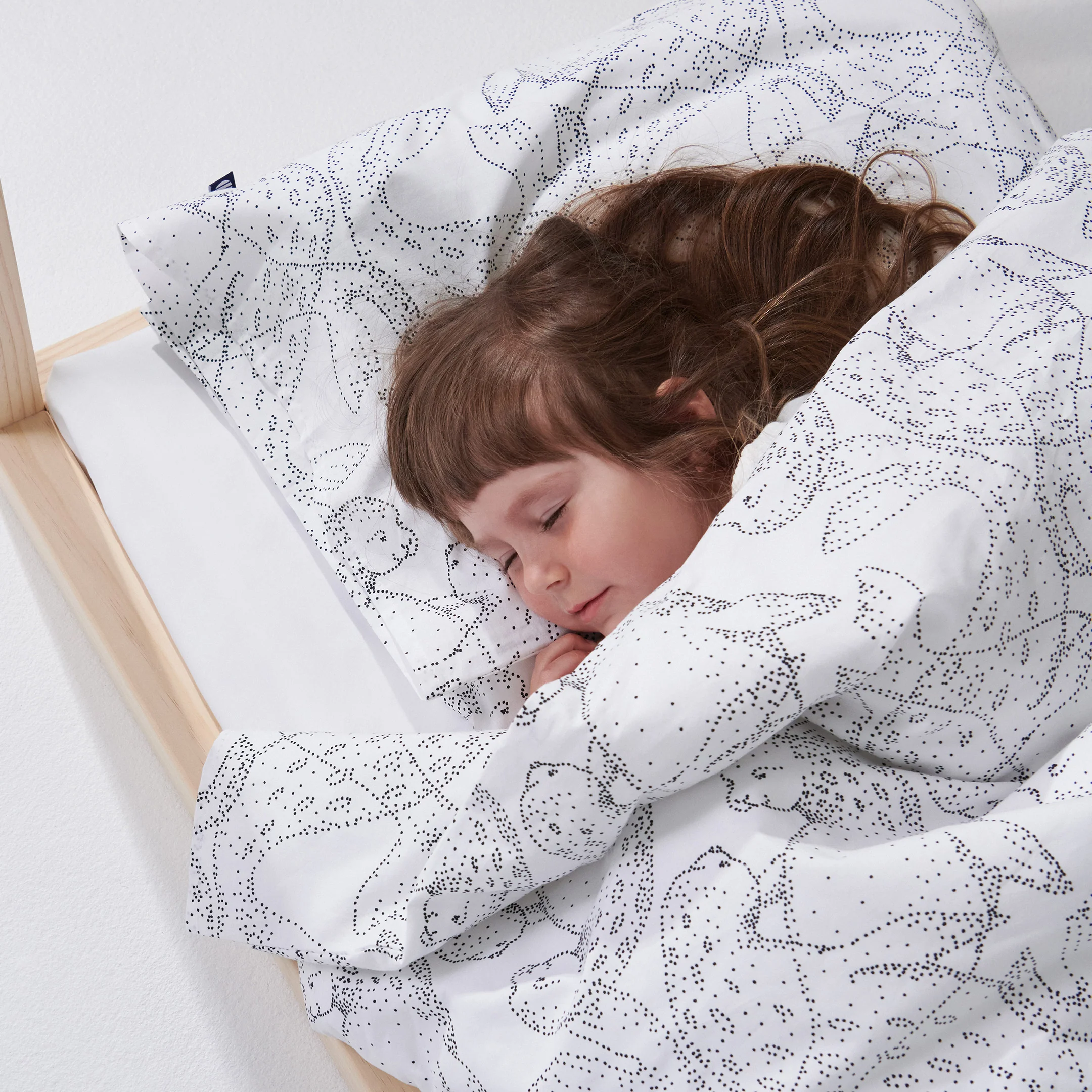 Norppa Organic kids duvet cover set | white/black - Image 4