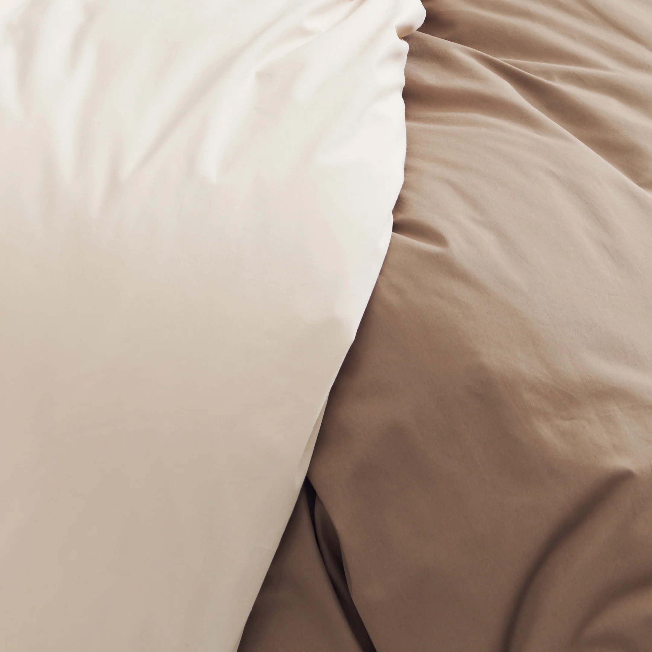 Percale duvet cover set | bark - Image 6