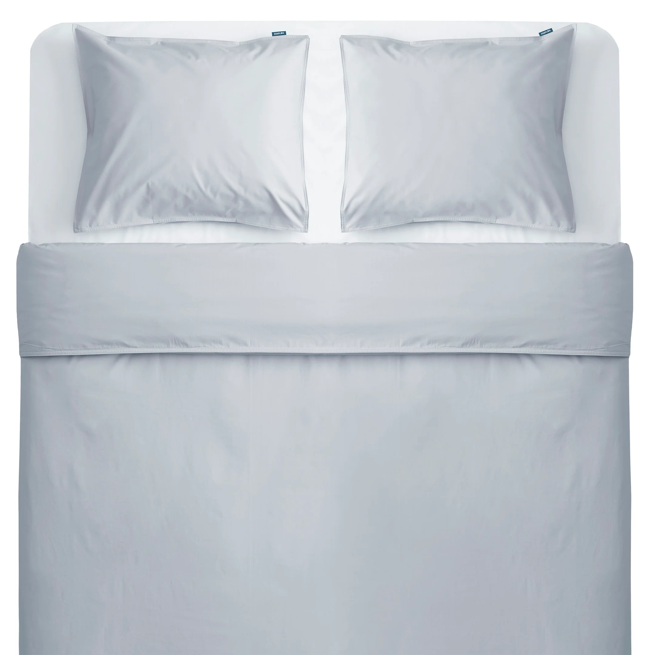 Percale double duvet cover set | grey