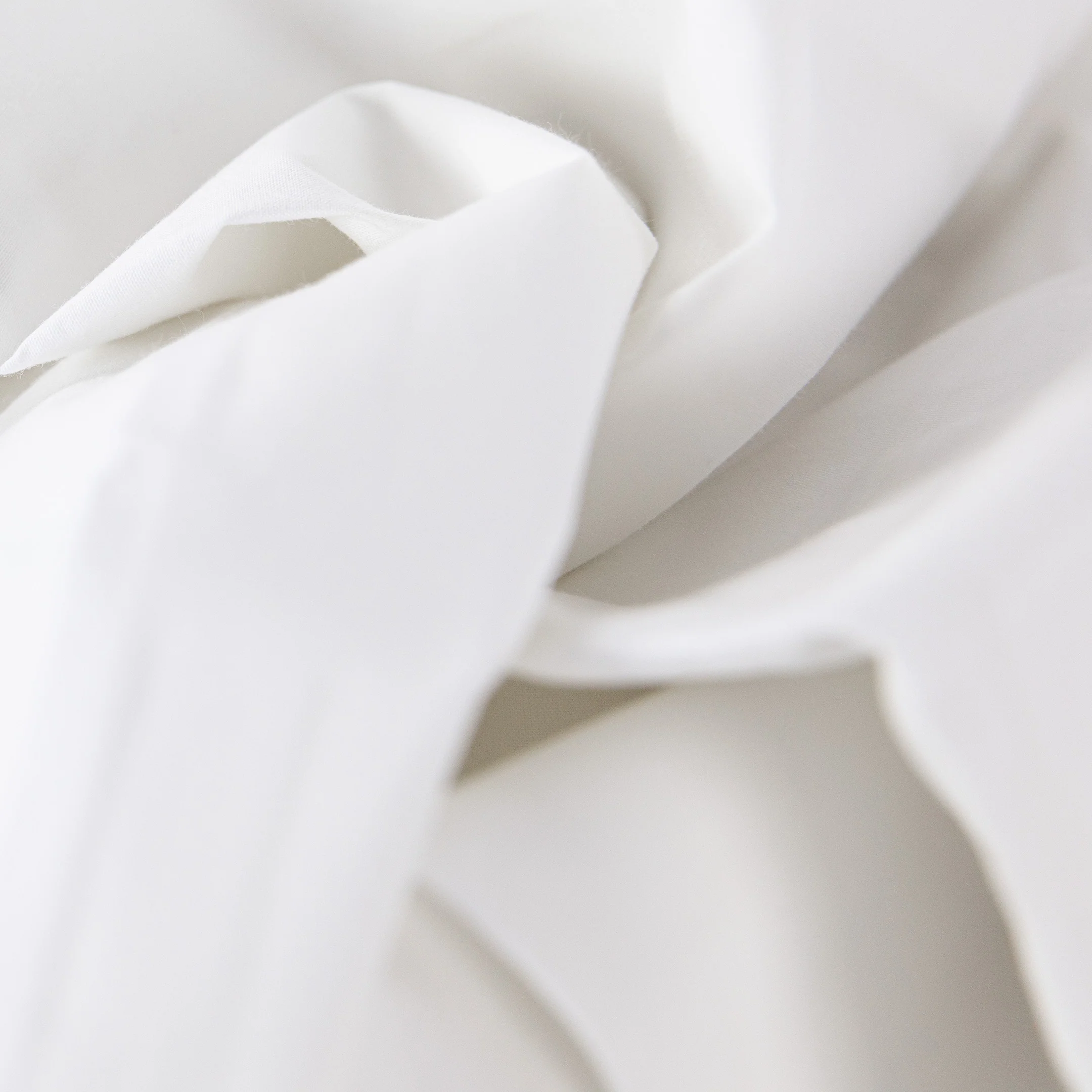 Percale Organic fitted sheet 80x200 cm | white - Image 3