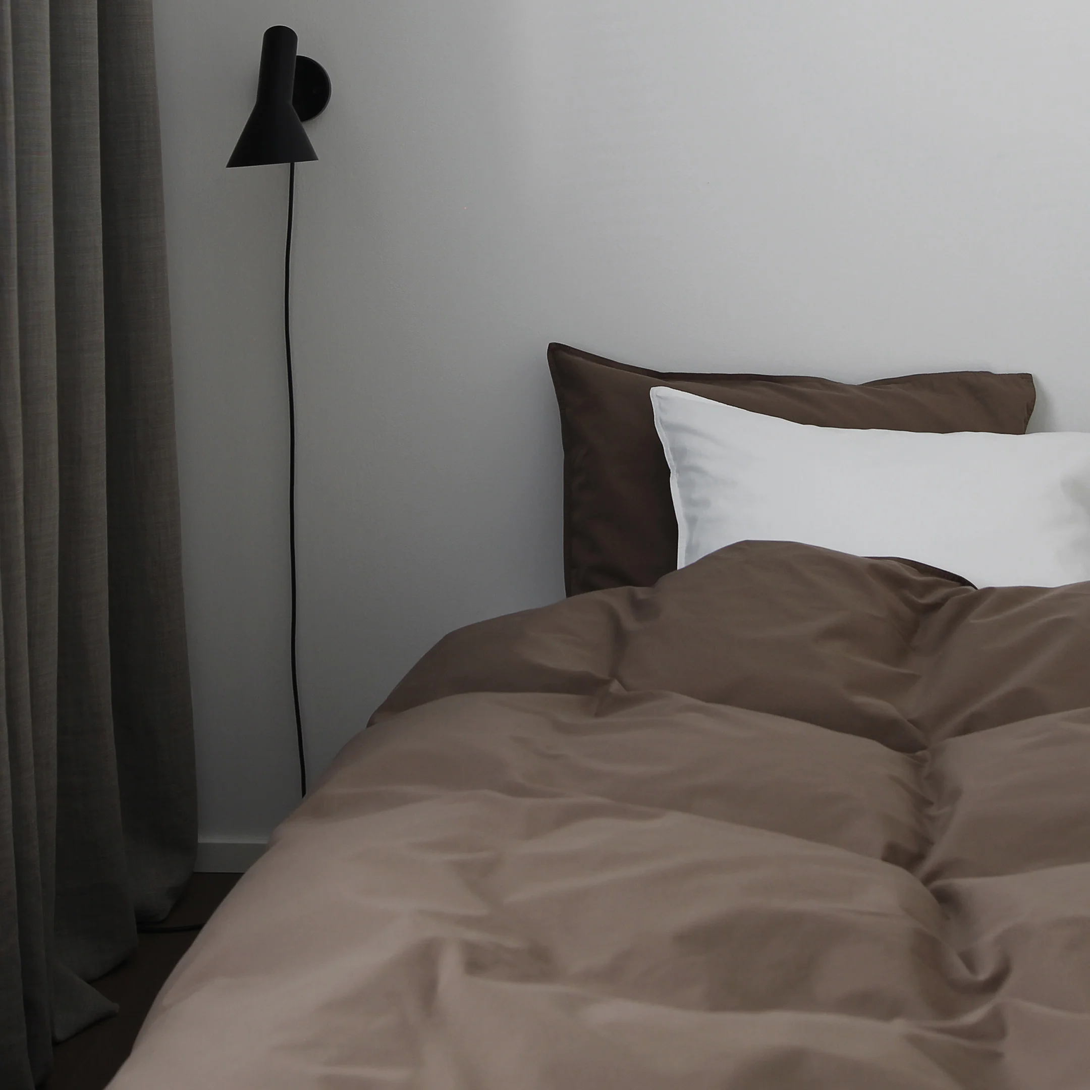 Percale duvet cover set | bark - Image 3