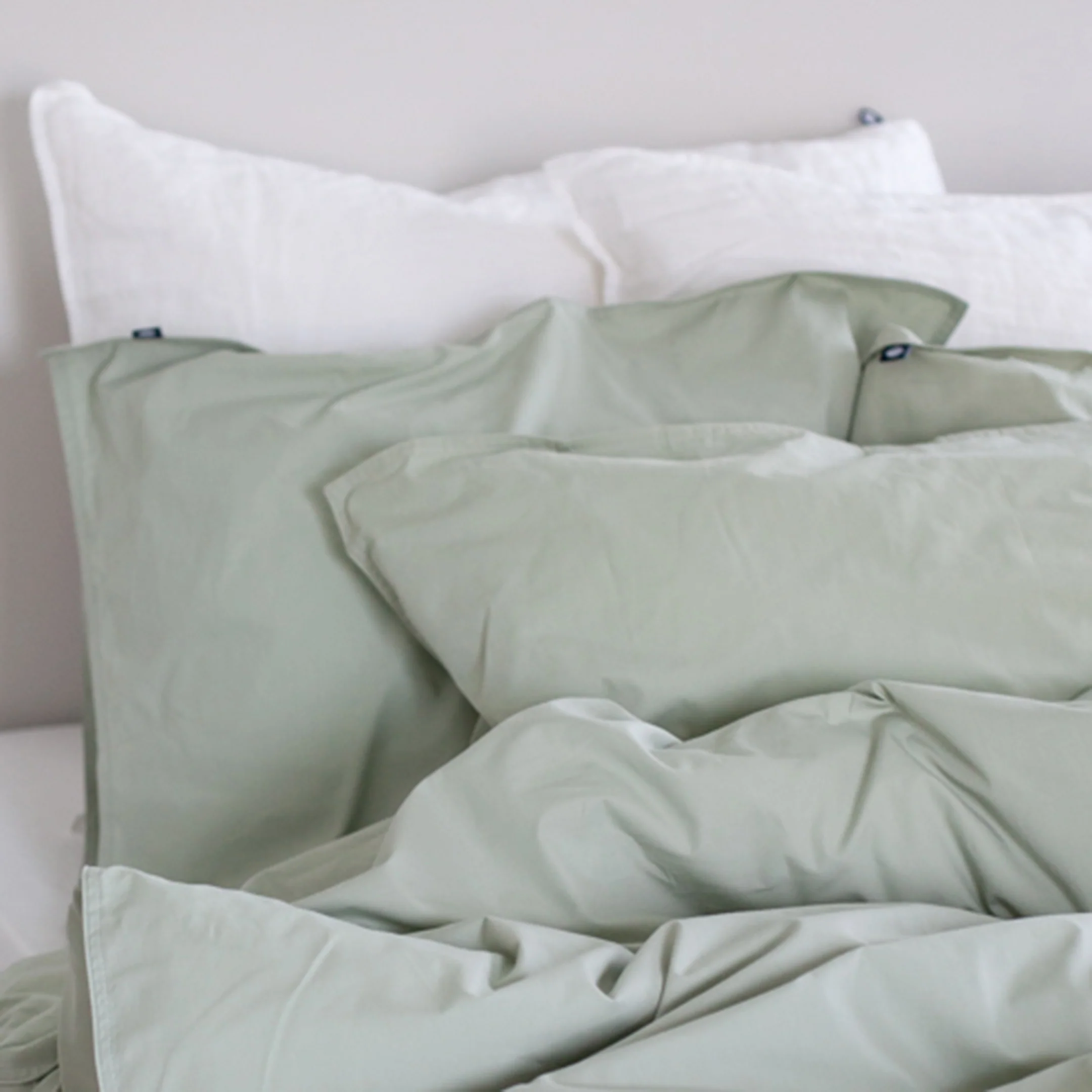 Percale duvet cover set | sage - Image 4