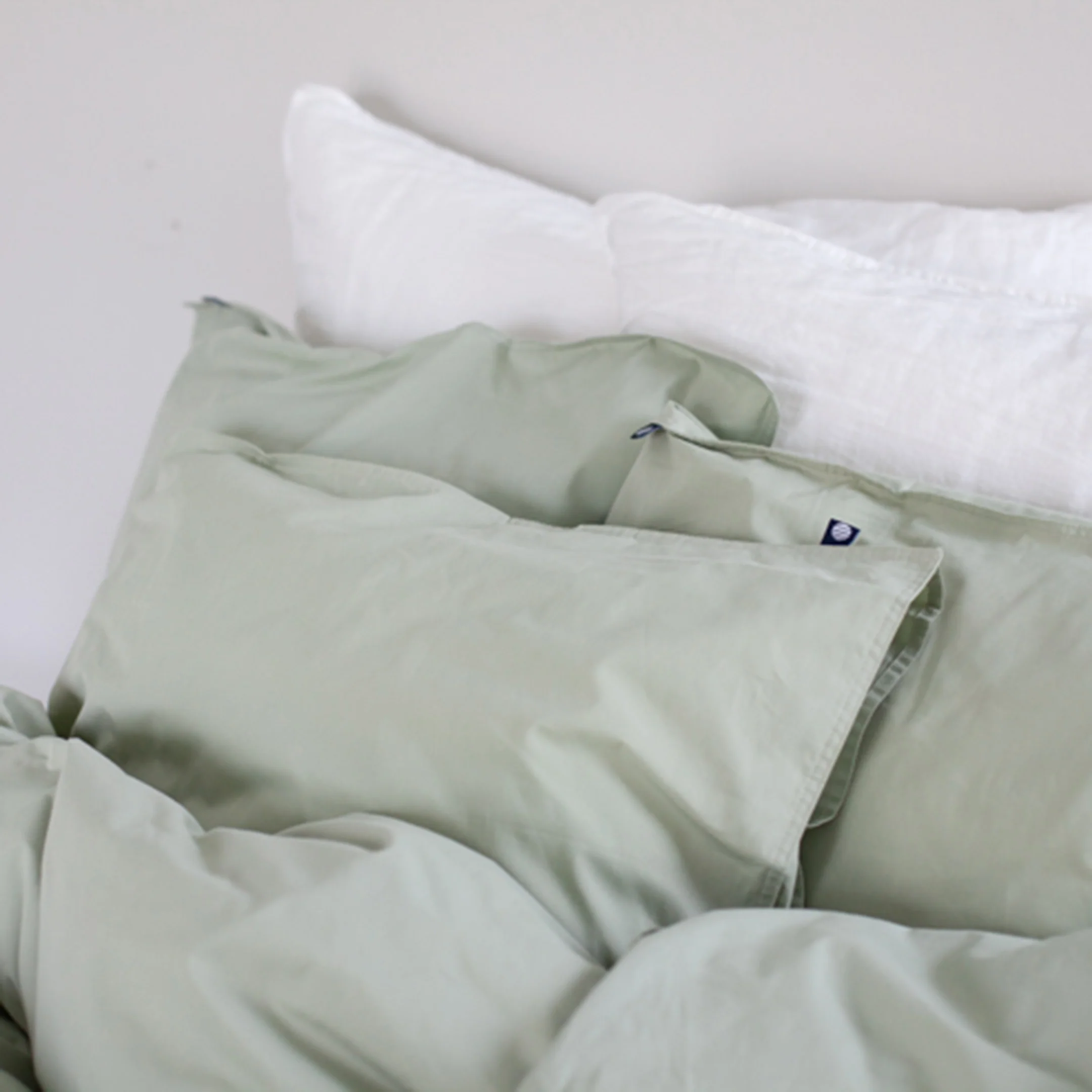 Percale duvet cover set | sage - Image 3