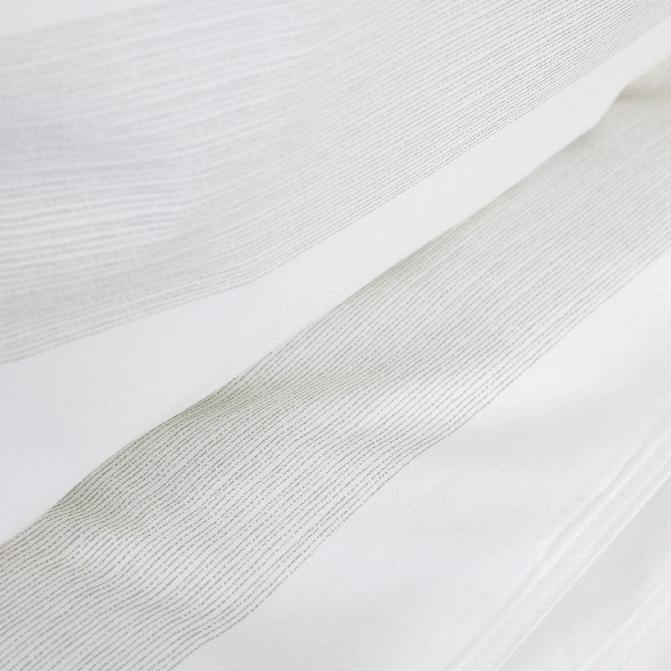 Stripe Percale duvet cover set | sage - Image 4