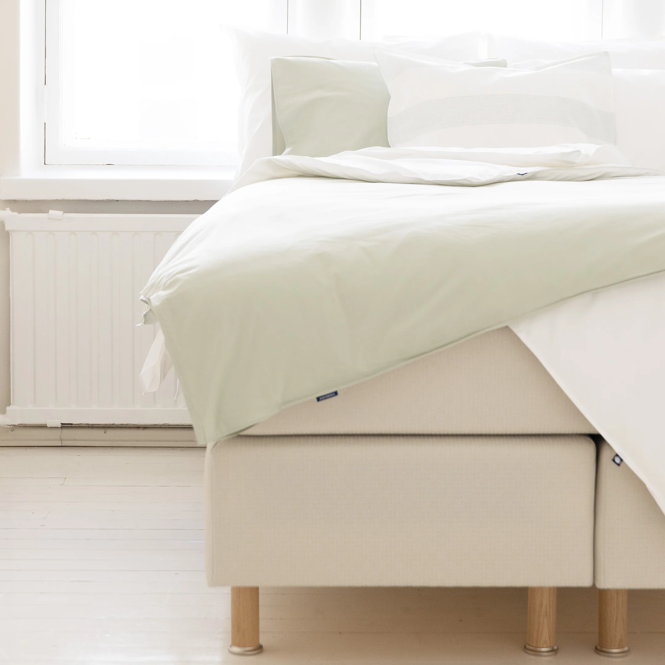 Stripe Percale pillowcase | sage - Image 4