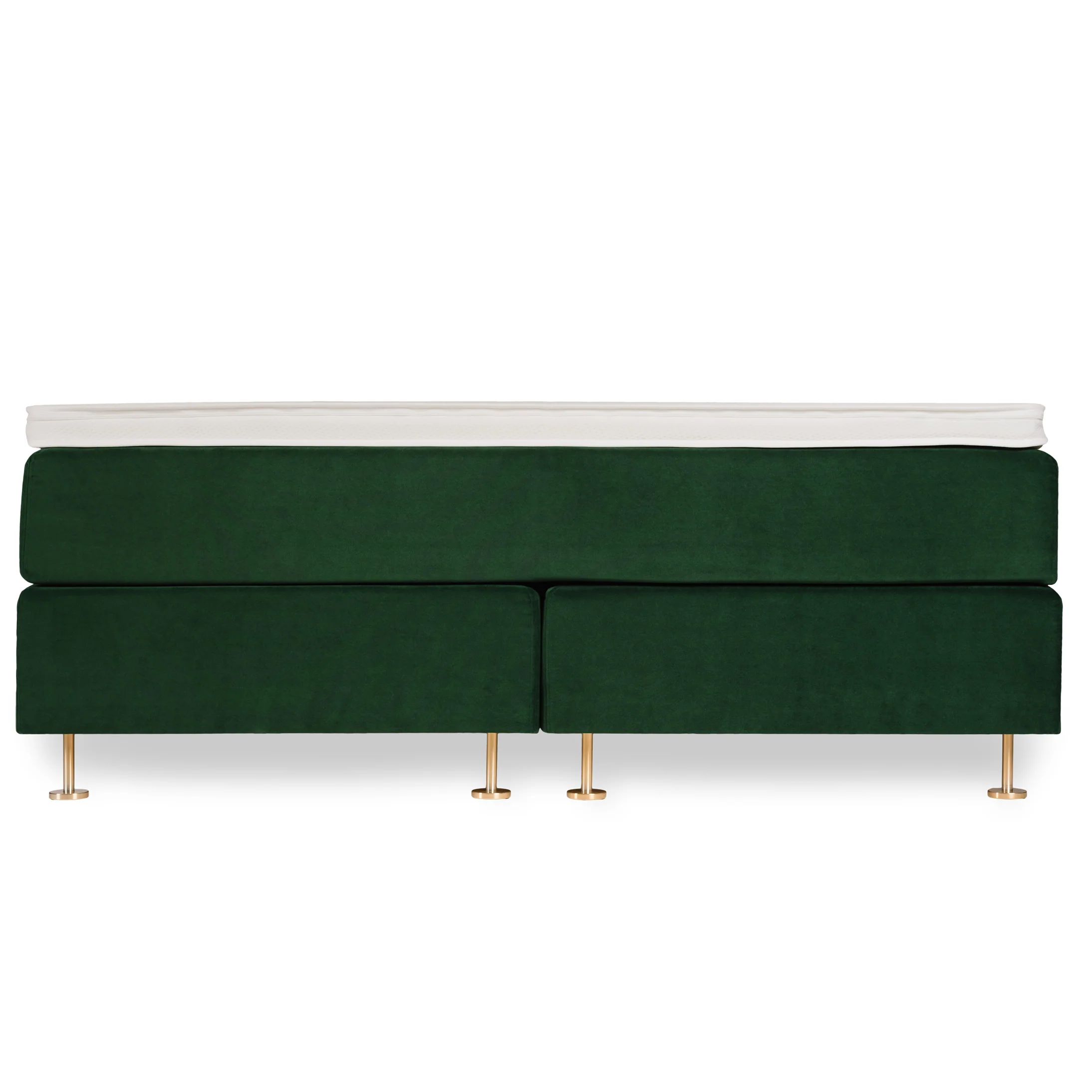 Velvet Lux continental bed bundle 180x200 cm | dark green - Image 11