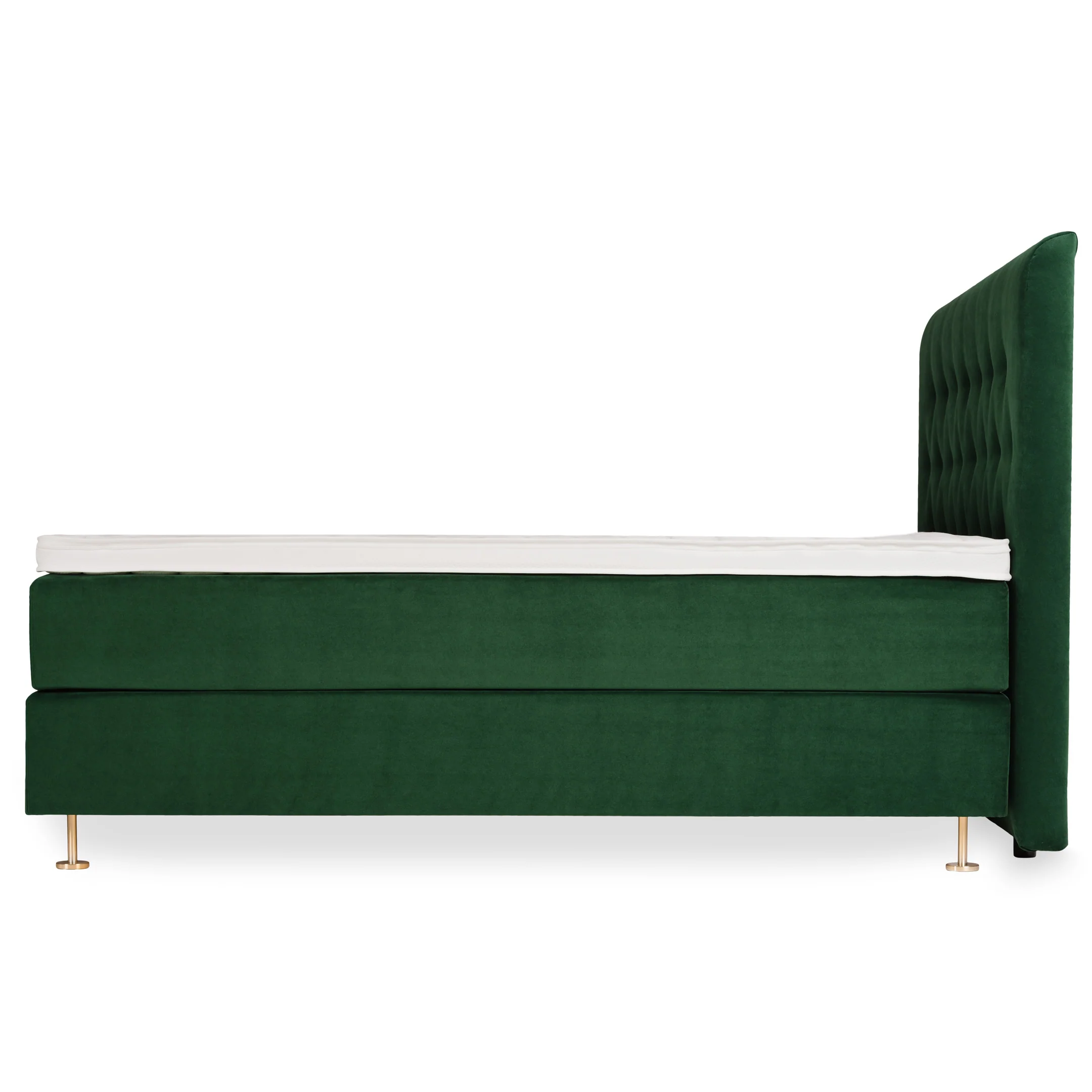 Velvet Lux continental bed bundle 180x200 cm | dark green - Image 12