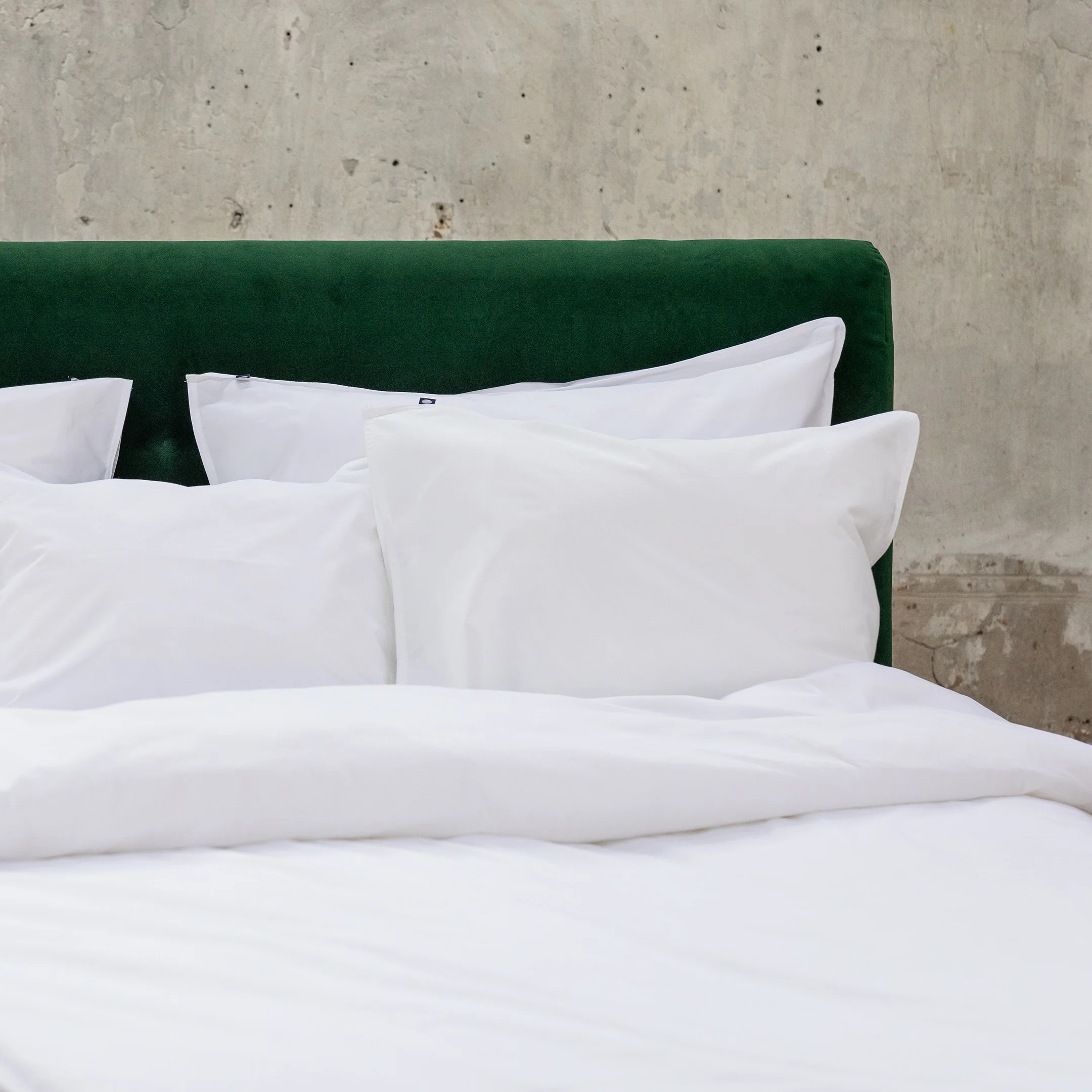 Velvet Lux continental bed bundle 180x200 cm | dark green - Image 5