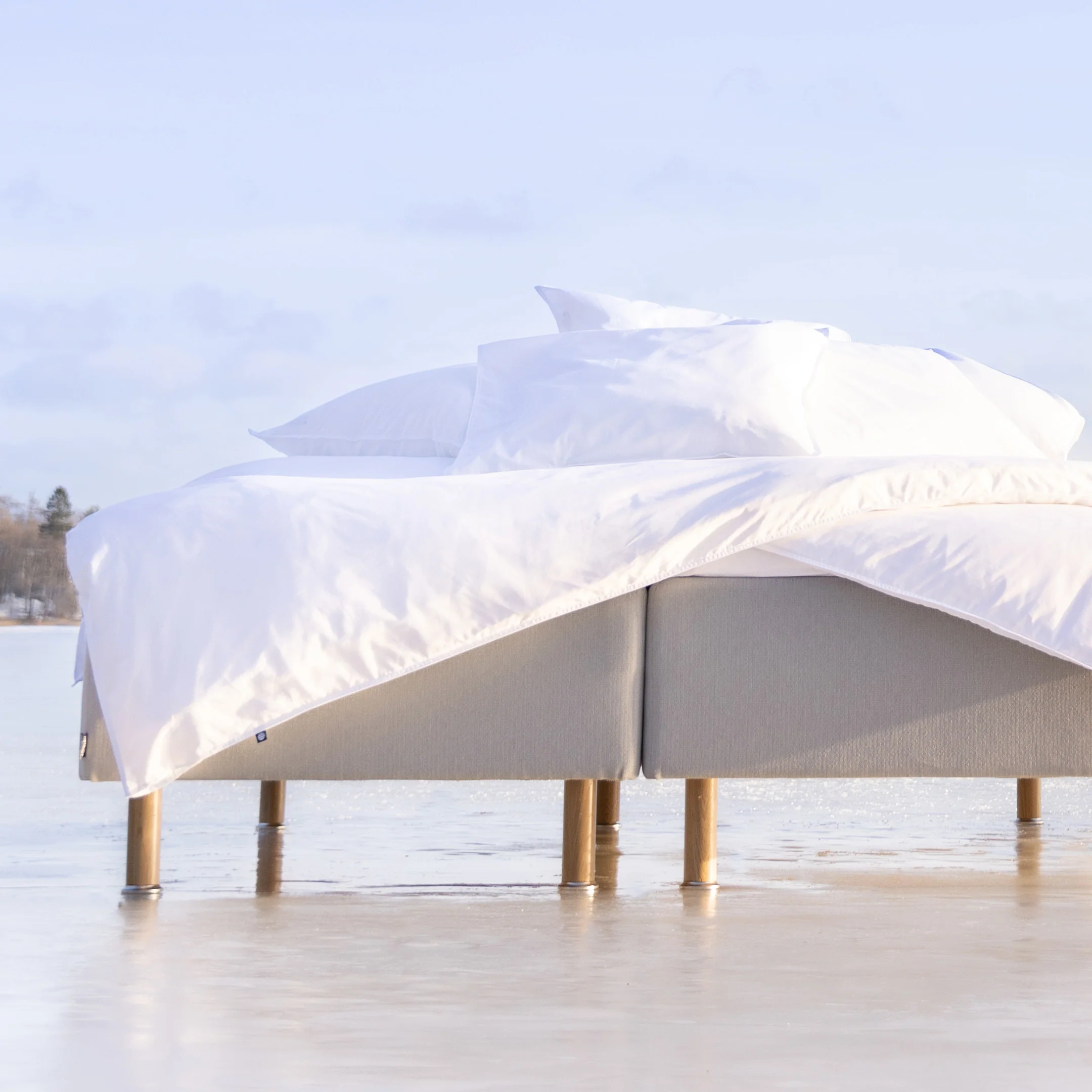 Zone frame bed 80x200 cm | putty - Image 7