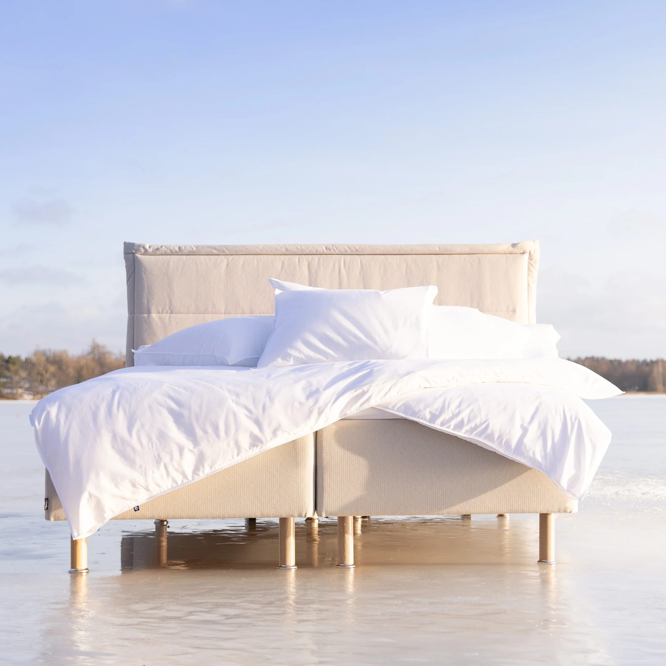 Zone headboard for a double bed | putty - Image 4