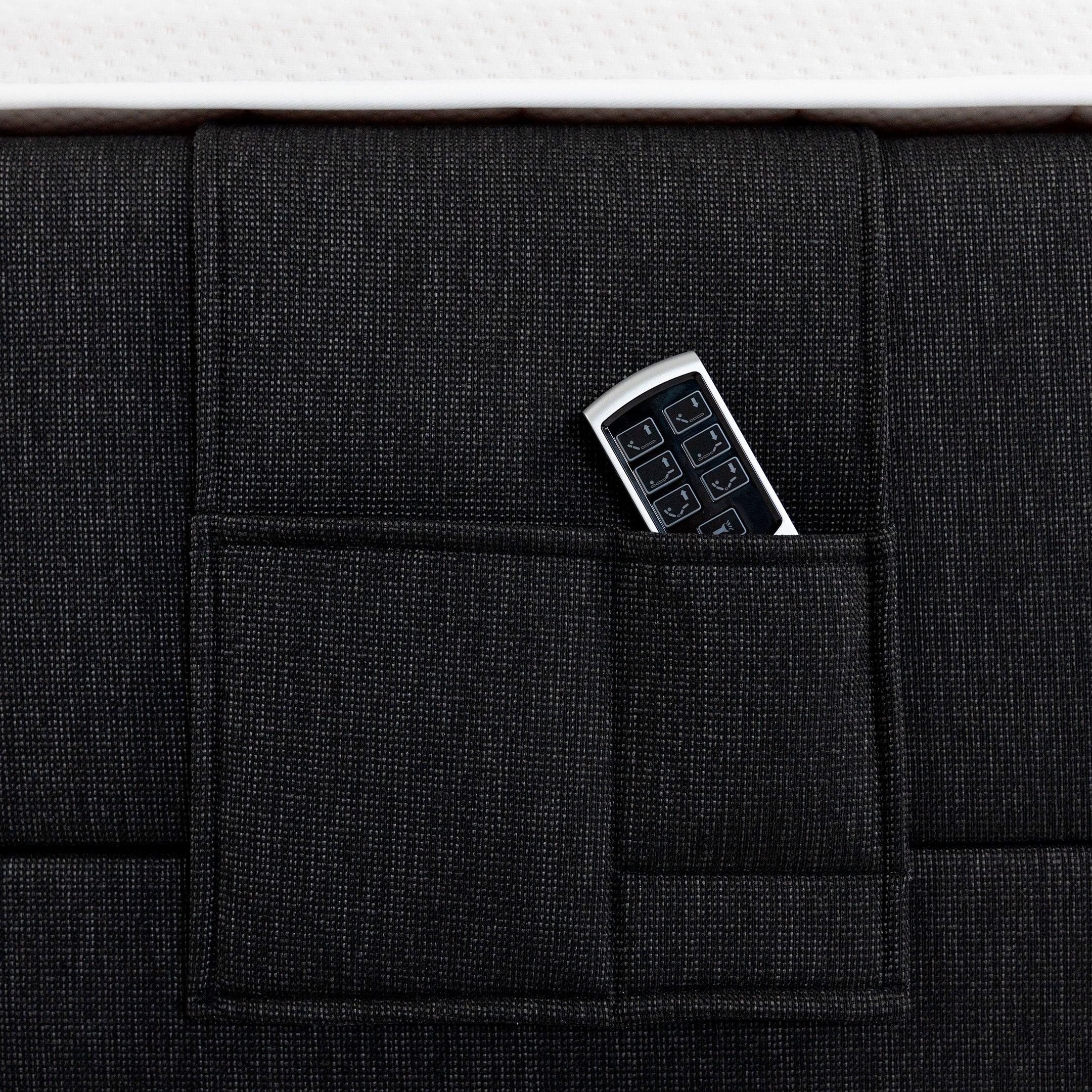 Zone Lux adjustable bed 90x200 cm medium spring + memory foam | dark grey - Image 5