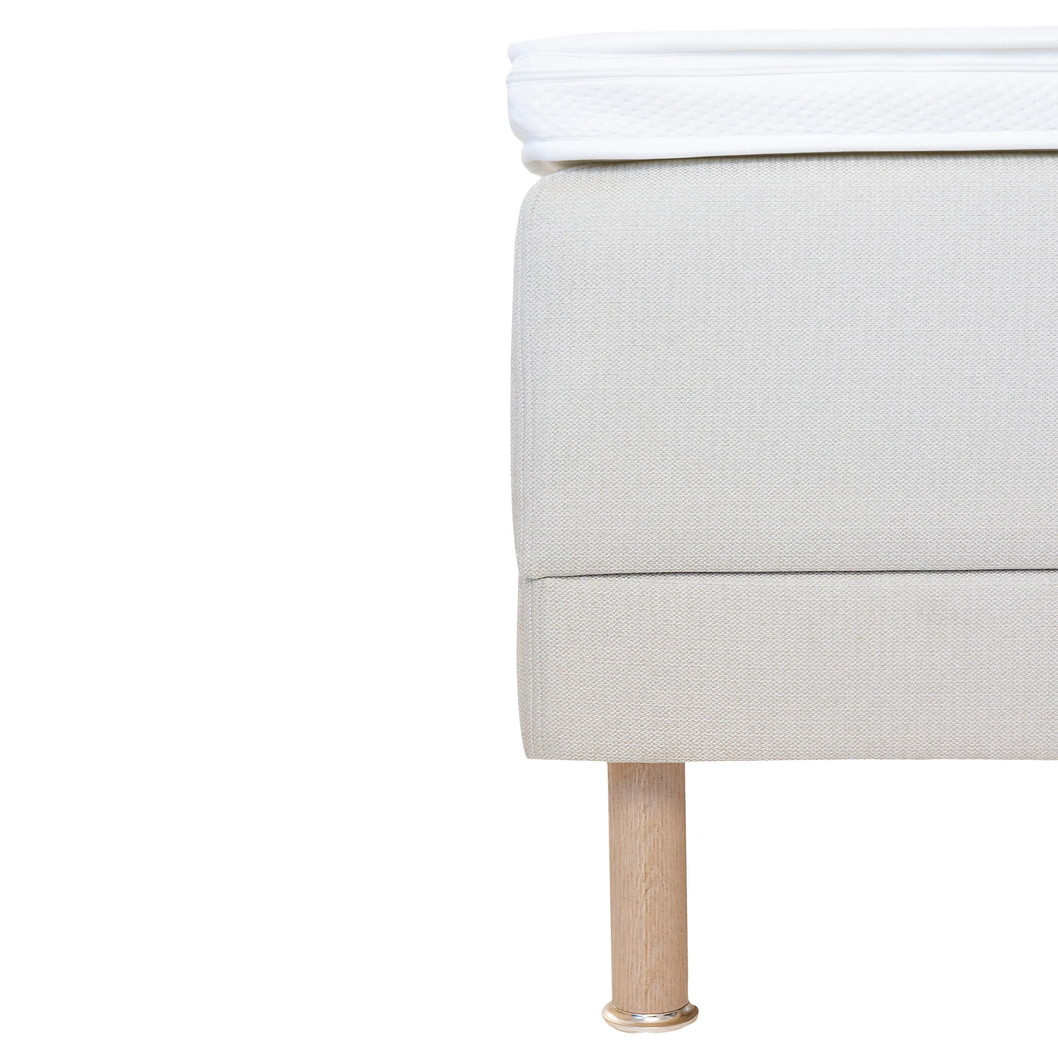 Zone Lux adjustable bed 90x200 cm medium spring + memory foam | putty - Image 8