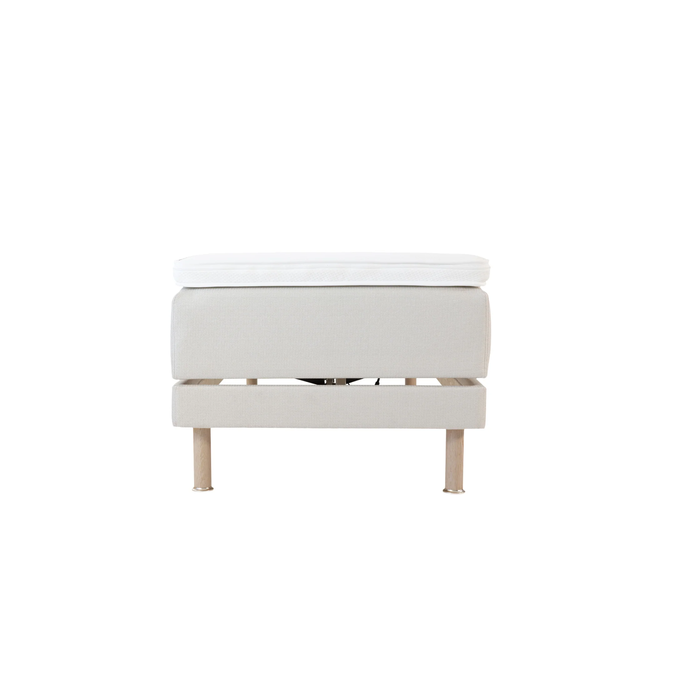 Zone Lux adjustable bed 90x200 cm medium spring + memory foam | putty - Image 9